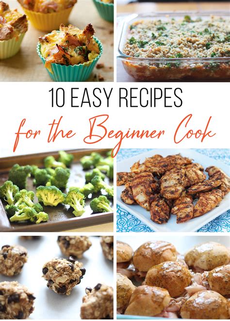 10 Easy Recipes for the Beginner Cook - Thriving Home