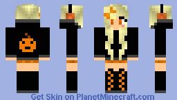 ☸ Cute Halloween Girl ☸ Minecraft Skin