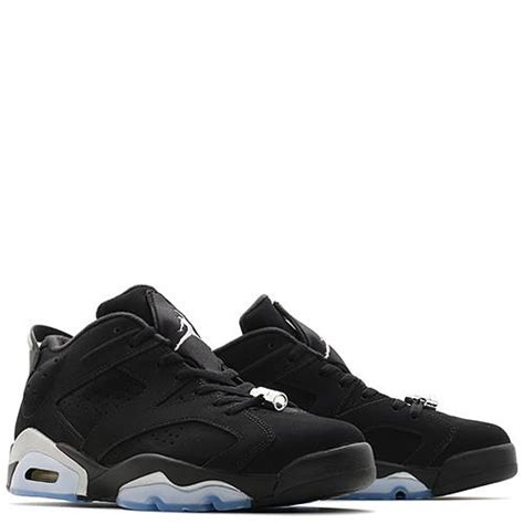 JORDAN 6 RETRO LOW BLACK / METALLIC SILVER | Deadstock.ca