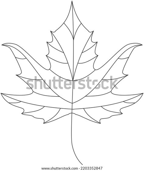 Chinar Leaf Vector Icon Black White Stock Vector (Royalty Free ...