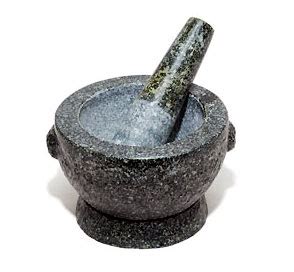 Granite Mortar and Pestle, Large 7", Product of Thailand » Temple of Thai