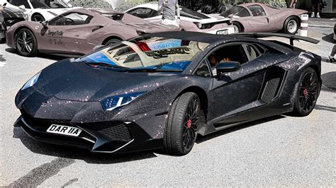 MEET THE DIAMOND COVERED LAMBORGHINI AVENTADOR !! - YouTube