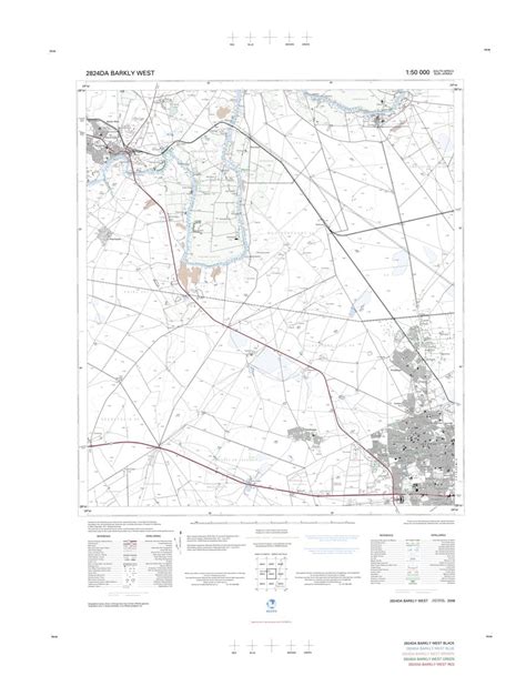 2824DA BARKLY WEST Map by Chief Directorate: National Geo-spatial Information | Avenza Maps