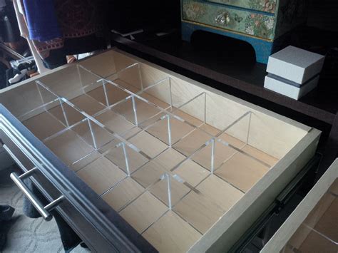 Acrylic drawer dividers maximize the use of this drawer for ties. | Bedroom organization closet ...