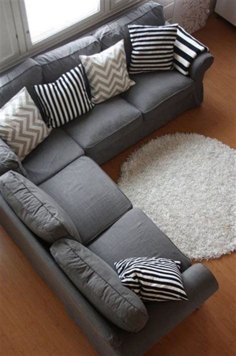 L Shape Sofa Grey Colour - Caca Furniture