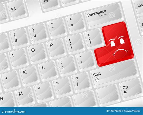 Computer Keyboard Angry Face Stock Vector - Illustration of keyboard, computer: 127776722