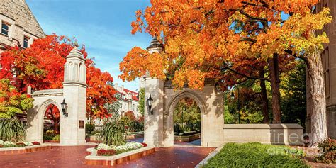 Sample Gates Indiana University Autumn Scene 2 to 1 Ratio Photograph by ...