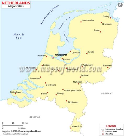 Cities in Netherlands | Netherlands Map with Cities