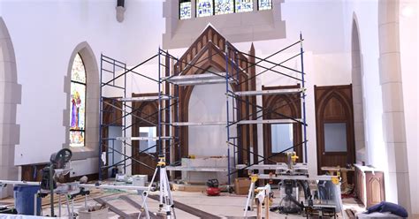 Confessionals and Narthex Doors Installed | Christ the King Chapel