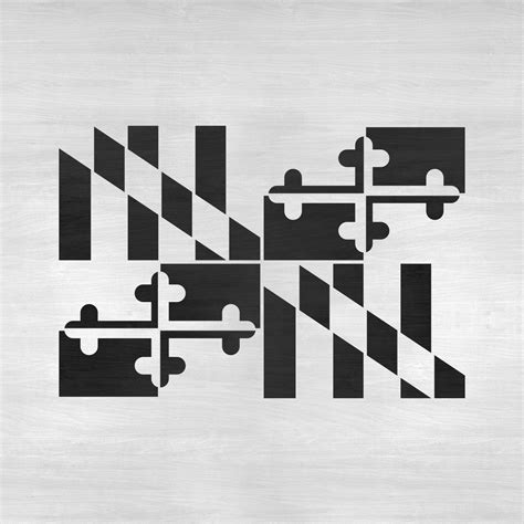 Maryland Flag Stencil