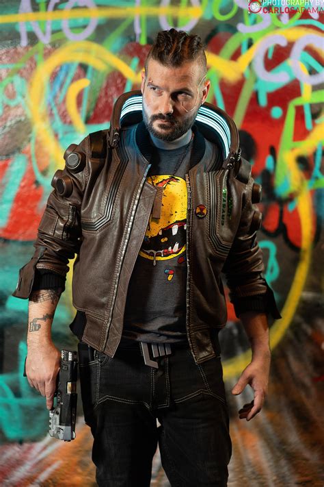 You wanted to see what my Cyberpunk Samurai jacket looked like on a person; well, here you go ...