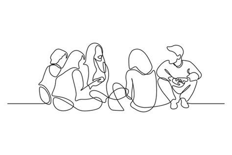 People Outline Drawing