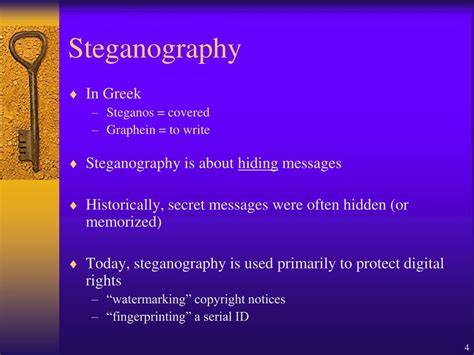 PPT - Steganography and History of Cryptography PowerPoint Presentation - ID:173758