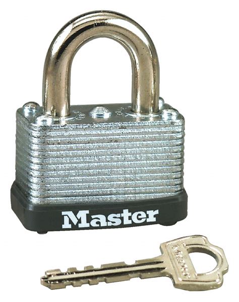 MASTER LOCK Keyed Alike, Padlock, Steel, Shackle Type Standard Shackle, Vertical Shackle ...