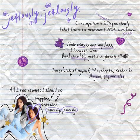 Olivia Rodrigo- jealousy jealousy lyrics in 2021 | Kutipan, Desain ...