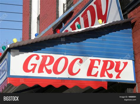 Grocery Store Sign Image & Photo (Free Trial) | Bigstock