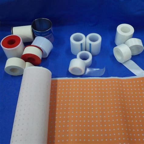 Cotton Perforated Zinc Oxide Plaster Tape Beige Color White Color - China Medical Tape and ...