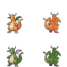 Shiny Dragonite Sprite