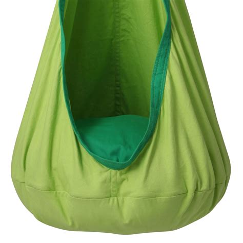 Green Kids Sensory Swing Pod Chair - Heavenly Hammocks