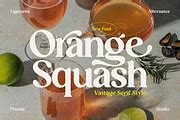 Orange Squash - Bold Vintage Serif