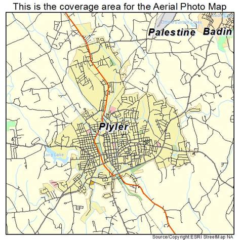 Aerial Photography Map of Albemarle, NC North Carolina