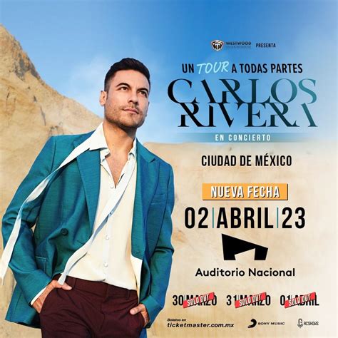 Carlos Rivera suma 2 fechas más al Auditorio Nacional – RUIDO MAGAZINE