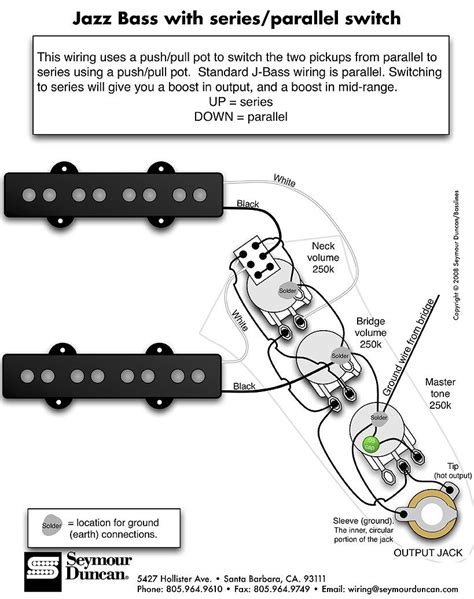 Jazz Bass Series Wiring Diagram - Handicraftseable