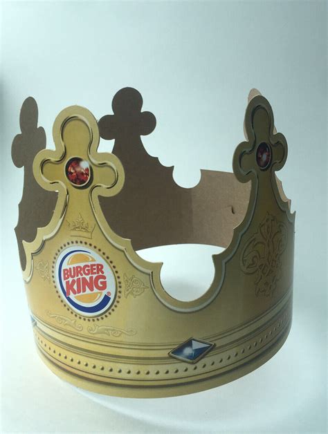 Burger King Crown Paper Hat Shipped in a Box from usa BK B K Collectible | eBay