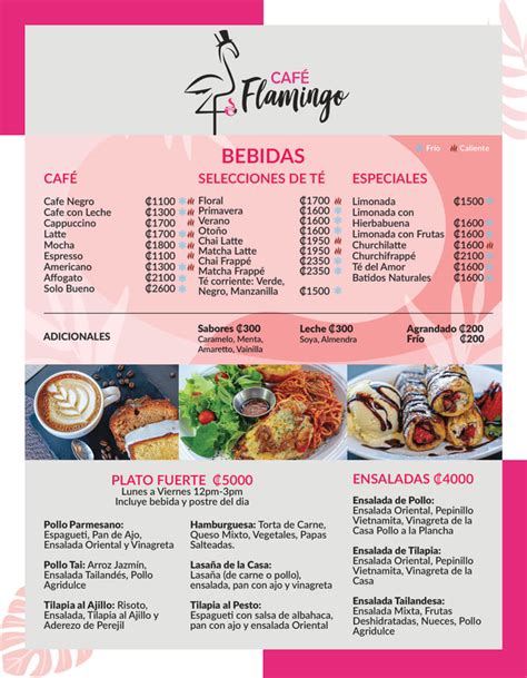 Cafe Flamingo - Menu - CAFE FLAMINGO