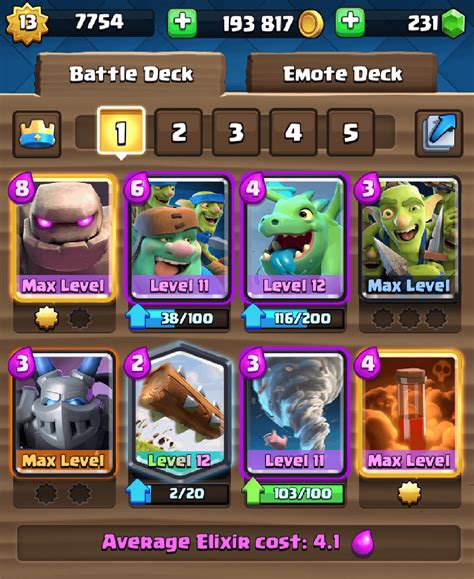 Golem, Goblin Giant Deck : r/ClashRoyale