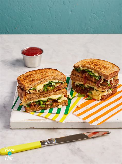 Caramelised Onion Cheese Toasties - Pinch Of Nom