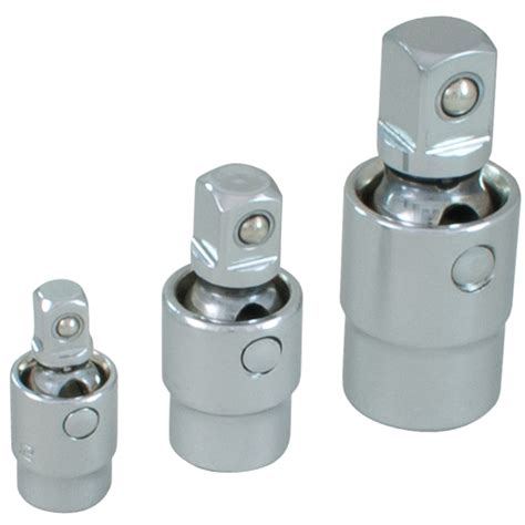 3 Piece Chrome Universal Swivel Joint Set | Gray Tools Online Store