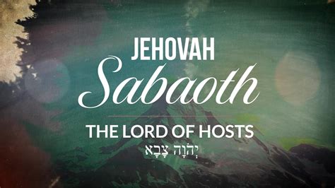 The Names of God: Jehovah Sabaoth - Reston Bible Church