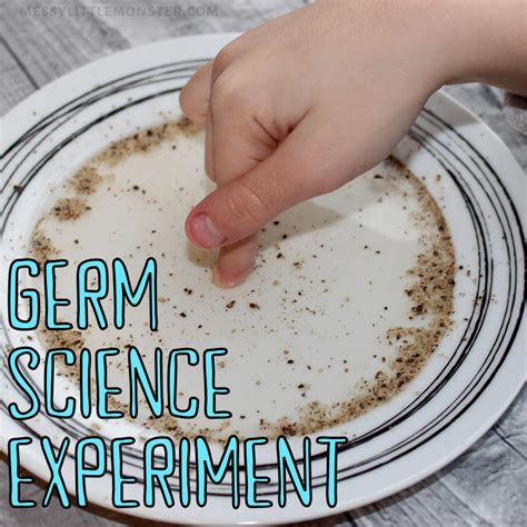 Germ Science Experiment - Handwashing Activity - Messy Little Monster