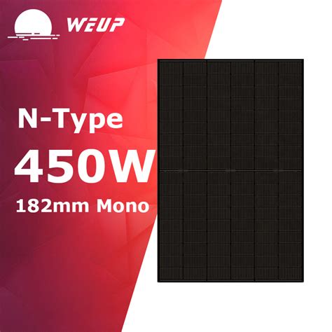 440W 450W N Type Solar Panels All Black Modules Solar Power Panels - China N Type Solar Panel ...