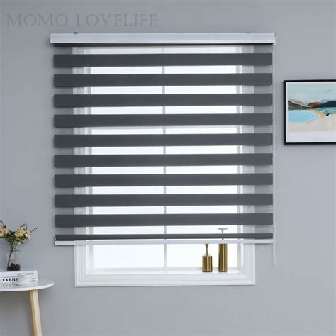 60/80/100/120Width*160CM Curtain Blinds for Windows Korean Blinds Venetians Duo Roller Blinds ...