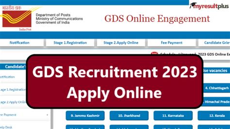 India Post Gds Recruitment 2023: Gramin Dak Sevak (gds) Notification ...