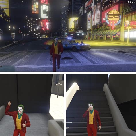 Joker mod for GTA V. Tried recreating scenes with Rockstar Editor but go figure, it doesn’t work ...