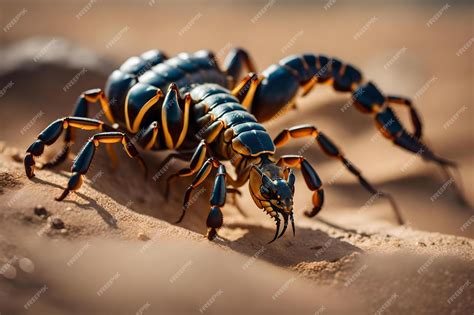 Premium AI Image | A scorpion in the desert