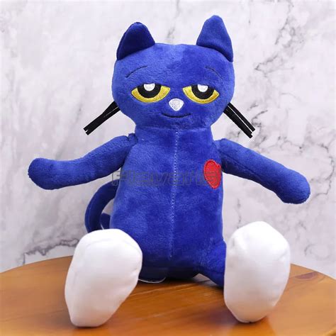 Cartoon Kawaii Pete The Cat Plush Toy Soft Stuffed Animal Doll 20cm-in Movies & TV from Toys ...