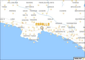 City Map Of Rapallo Italy