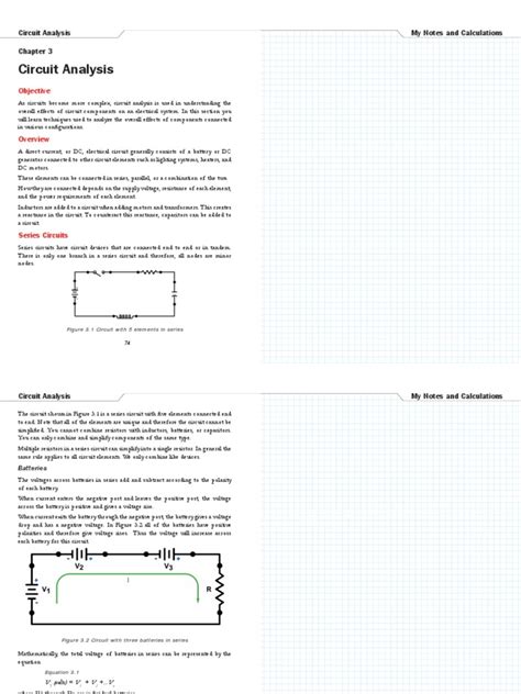 Circuit Analysis | Series And Parallel Circuits | Network Analysis ...