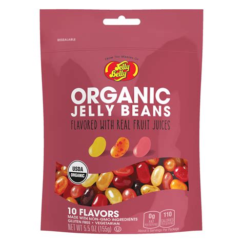 Organic Jelly Beans and Fruit Snacks