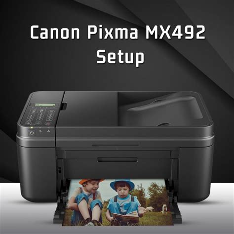 Canon Pixma MX492 Setup | Small printer, Printer, Setup