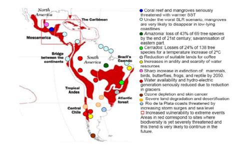 Key hot spots from climate change in Latin America and the Caribbean ...