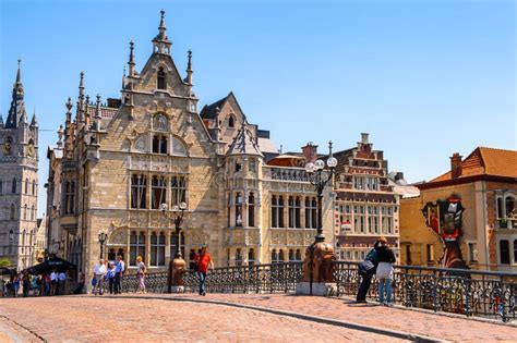 Architecture of Ghent, Belgium Editorial Stock Image - Image of ancient ...