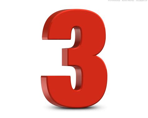 numeros em 3d png - Clip Art Library