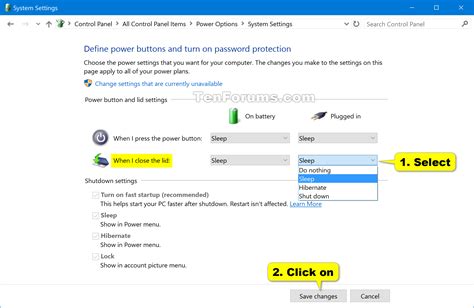 Change Lid Close Default Action in Windows 10 | Tutorials