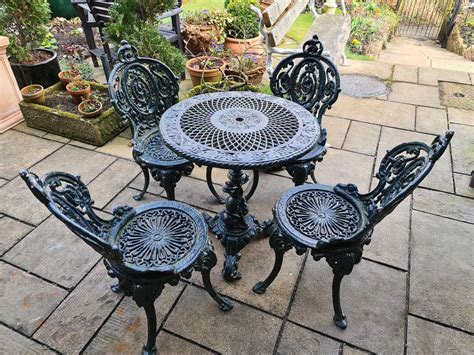 Antique Cast Iron Garden Furniture - Image to u