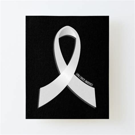 "Lung Cancer Awareness Ribbon" Mounted Print for Sale by flippinsg ...